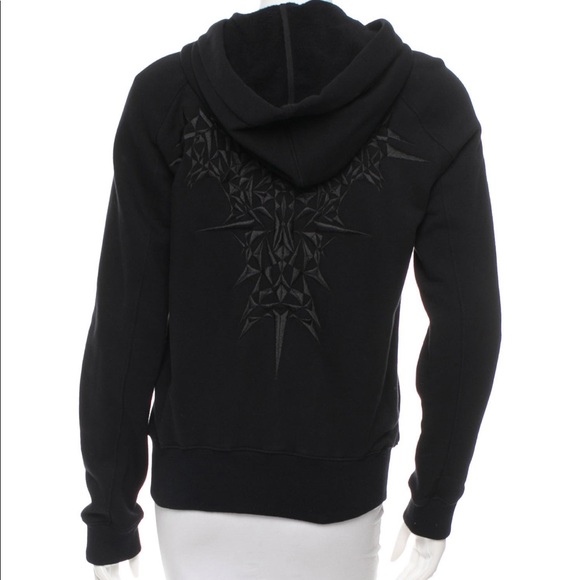 GARETH PUGH zip up hoodie in black Sweatshirts & Hoodies